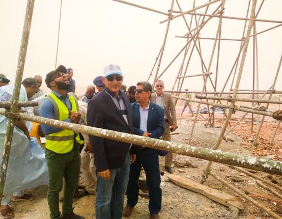 Le ministre de l’Hydraulique visite le projet d’approvisionnement de la ville de Kiffa en eau potable
