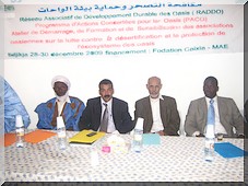 Lutte contre la désertification : Lancement à Tidjikja du Programme d’actions concertées pour les oasis