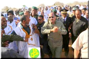 Le Président de la République donne le coup d'envoi de la grande campagne de d'assainissement de Nouakchott