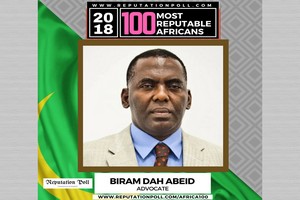 Les 100 Personnes les Réputées D’Afrique 2018: Biram Dah Abeid | Africains réputés