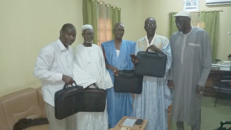 Boghé : don d'un lot de matériel informatique à la presse locale                     