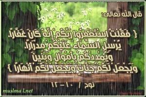Implorez le pardon de votre Seigneur, car Il est grand Pardonneur /   ’فَقُلْتُ اسْتَغْفِرُوا رَبَّكُمْ إِنَّهُ كَانَ غَفَّاراً