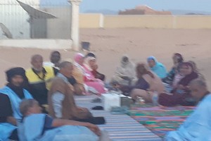 Bir Moghrein : Manifestation contre le poison des orpailleurs