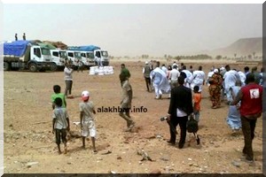 Mauritanie : Cinq camions du CSA arrivent à Ain Ehel Taya