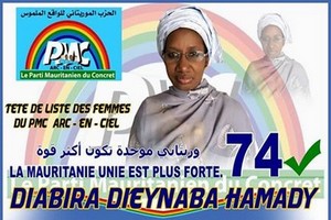 Dieynaba Hamady Diabira, candidate en tête sur la liste nationale des femmes