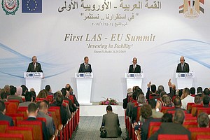 Premier sommet UE, Ligue-arabe : les dirigeants réunis en Égypte