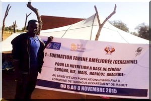  05 Novembre 2015 l’ONG MEC forme une dizaine personnes relais membres de la coopérative d’Arghawa II sur la transformation et la valorisation des produits agricoles locaux et de mise en place d’AGR [PhotoReportage]