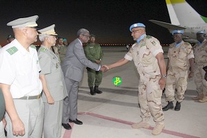 Retour de Centrafrique du 2ème contingent de l’armée relevant des forces de maintien de la paix de l’ONU