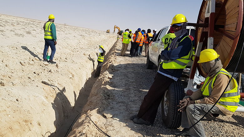 Concurrence française pour un projet de fibre optique haut débit en Mauritanie