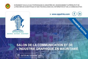 Communqiué d'OPPAFRIKA sur la première Edition du salon de la communication et de l’industrie graphique