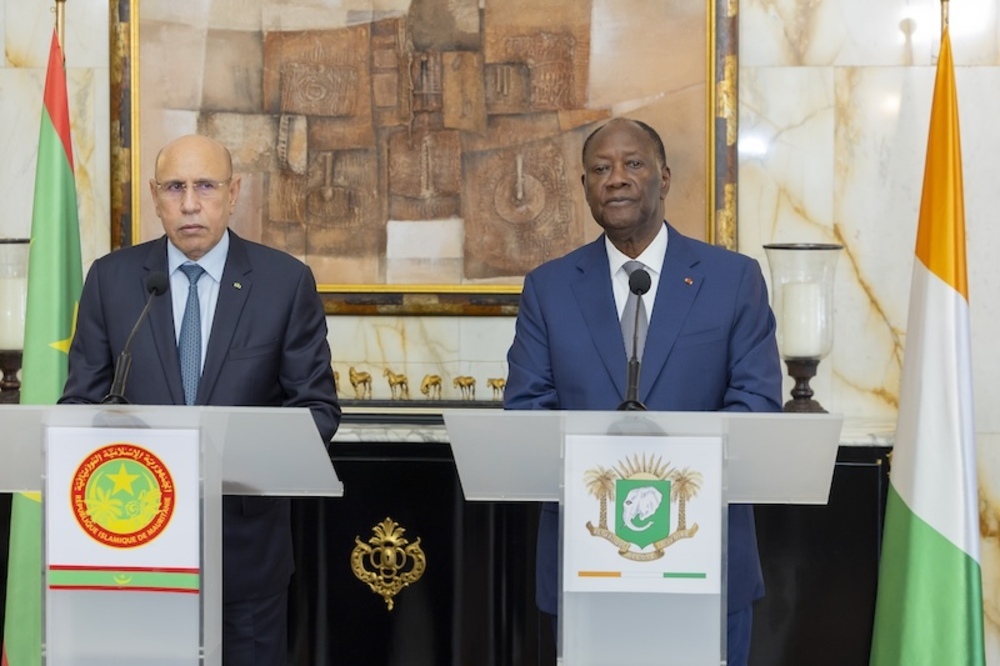 Alassane Ouattara et Mohamed Ould Cheikh El Ghazouani réaffirment leur convergence de vue à Abidjan