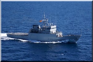 Communiqué de presse : Le Patrouilleur de la Marine RoyaleEspagnole “VIGIA” (P-73) fait escale à Nouakchott.