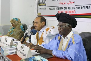 Cérémonie de présentation de « Biram Dah Abeïd Ma vie, Ta liberté pour un pacte de la Renaissance ; la grande promesse de l’automne politique arc-en-ciel mauritanien»