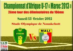 Manche aller des éliminatoires de la CAN 2013 :  Mourabitoune VS Mali, le 13 octobre, à 16h30