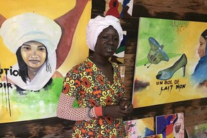 PORTRAIT. En Mauritanie, Amy Sow dénonce les violences faites aux femmes avec ses peintures