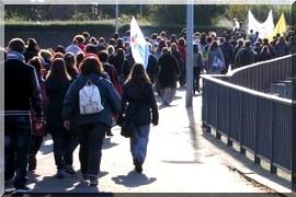 Angers : des étudiants français manifestent pour refus d'octroi d'un visa pour un étudiant...