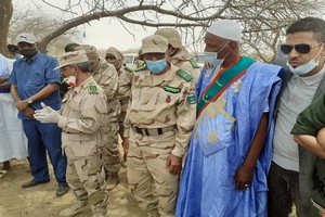 Lutte contre le Covid19 : le Chef de l'état-major des armées en visite dans le Hodh Echarghi à la frontière du Mali