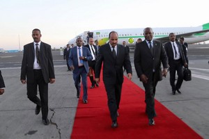 Le Président de la République arrive à Addis Abeba