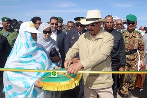 Le Président de la République inaugure le Canal Aftout Saheli