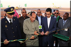Le Président de la République inaugure l'aéroport de Zouerate 