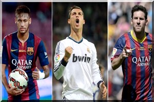 INTERACTIF. Ballon d'or Fifa : Neymar, Ronaldo et Messi finalistes