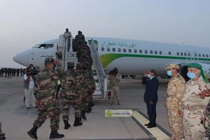 Départ en Centrafrique du premier contingent du 5ème bataillon de maintien de la paix