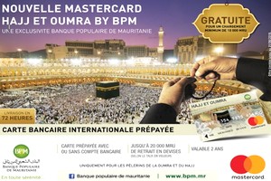 Vidéo. La BPM a le plaisir de vous offrir En Exclusivité la carte Mastercard HAJJ & OUMRA