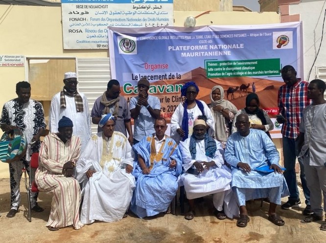 La Caravane pour la défense des droits à la terre, à l’eau et aux semences s’élance de Nouakchott