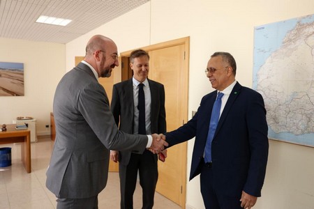 Visite du Président du Conseil européen à la Commission Nationale des Droits de l’Homme (CNDH)