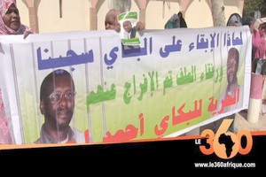 Vidéo. Mauritanie: sit-in devant la présidence pour la libération de Bouhaida ould Bekaye
