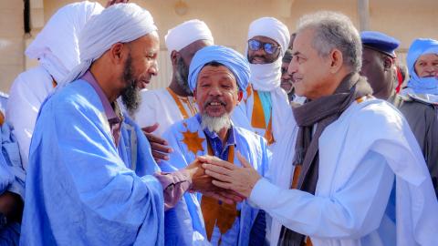 Nouadhibou : les populations réservent un accueil populaire à El Ghassem Ould Bellali