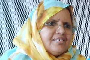 Mme Fatimetou Abdel Malick, tête de liste régionale de l’UPR à Nouakchott :