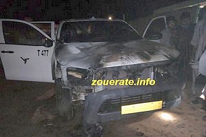 Zoueirat : un véhicule d’un responsable de la SNIM incendié
