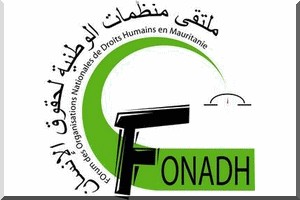 Forum des Organisations Nationales des Droits Humains (FONADH) : Condoléances