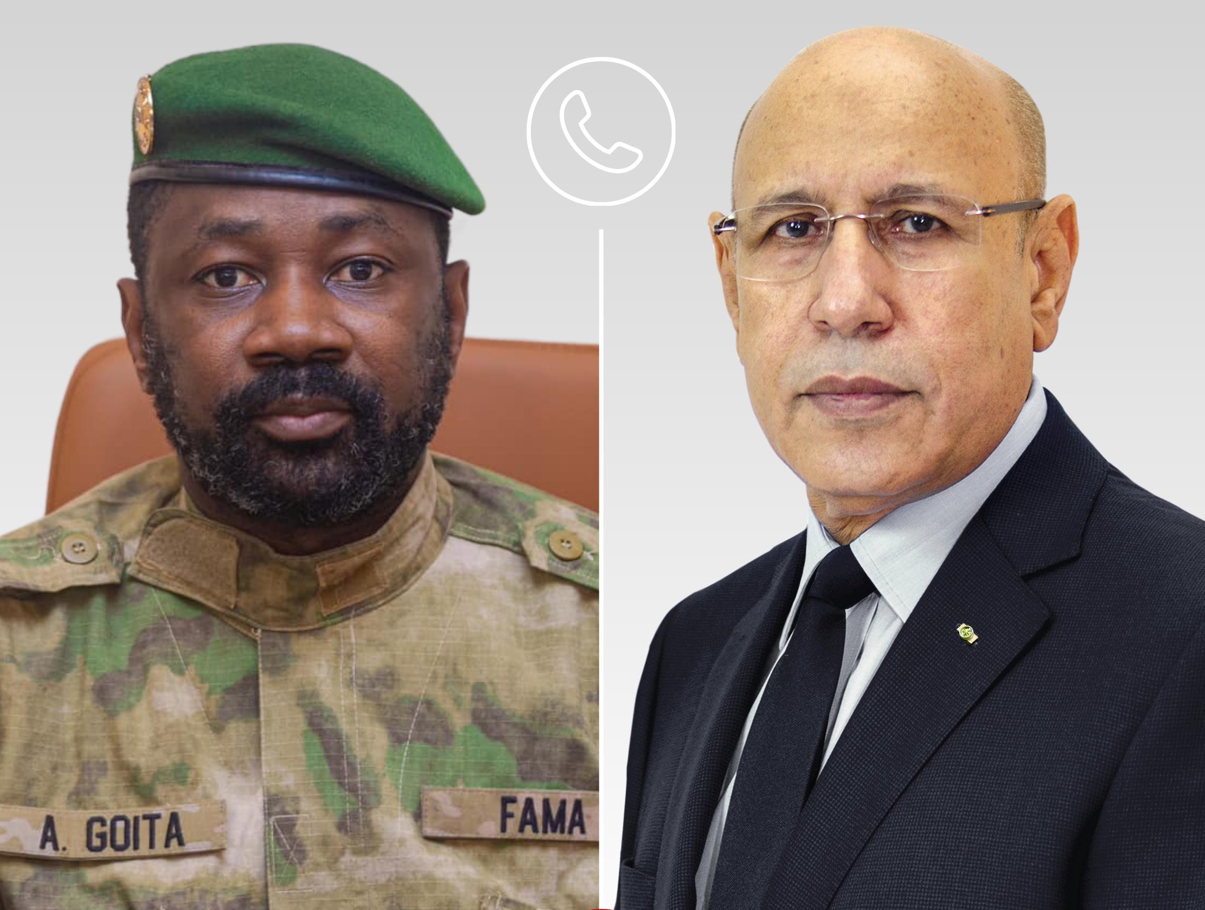 Le Président de la République reçoit un appel téléphonique de son homologue malien