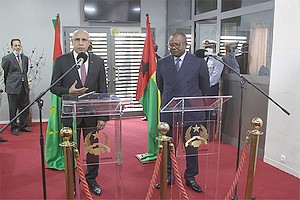 Visite de Ghazouani en Guinée-Bissau :