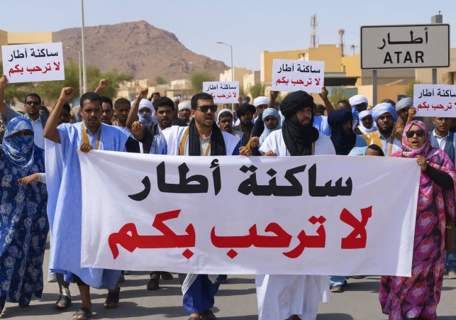 Ghazouani à Atar au moment où l’un de ses dignes fils, le Général Lebatt, croupit en prison