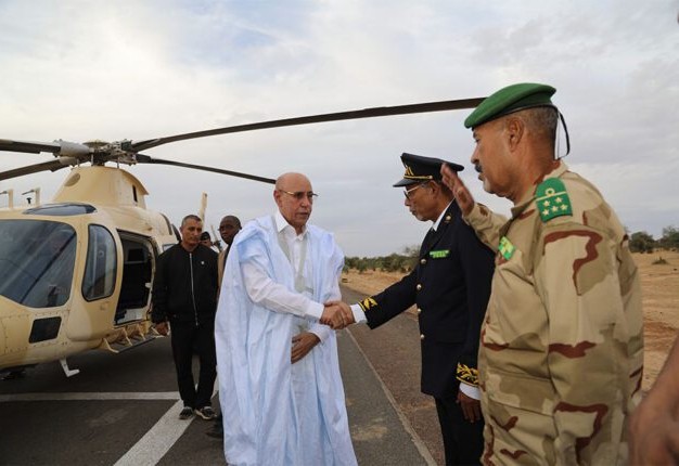 Ghazouani arrive à Djiguéni, huitième et dernière étape de sa tournée dans la wilaya du Hodh Charghi