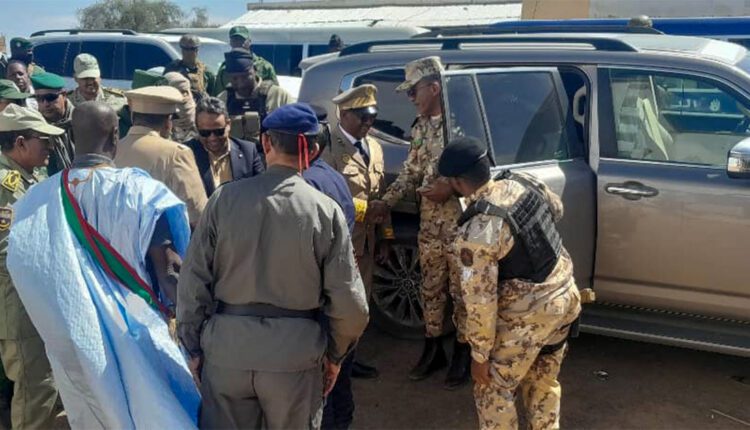 Au Hodh Charghi, une délégation sécuritaire inspecte le poste frontalier de Gogui Zemmal