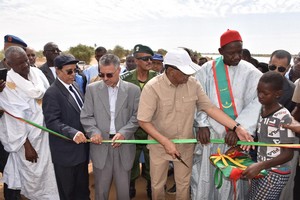 En images, le Directeur Général de TADAMOUN inaugure des aménagements hydro-agricoles au Gorgol