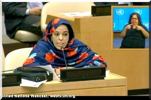 Déclaration de Mme Irabiha Abdel Wedoud, présidente CNDH, à l’ONU le 10 décembre 2013 à New York