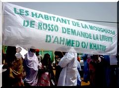 Sit in de Rosso: Libérez Ahmed Ould Khattry ! [Reportage Photos]
