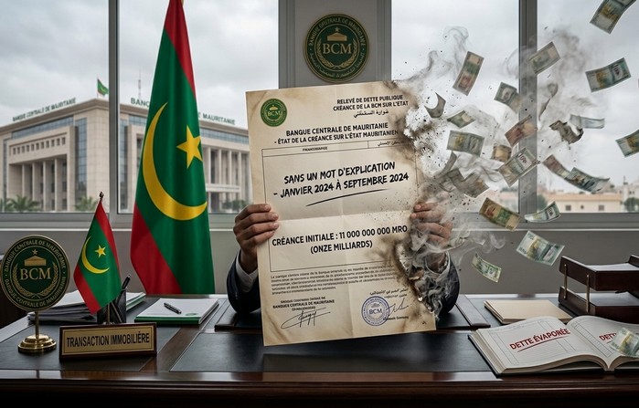 Créance de la Banque Centrale sur l'État : onze milliards d'ouguiyas de dette envolés en neuf mois, sans un mot d'explication. Pr ELY Mustapha