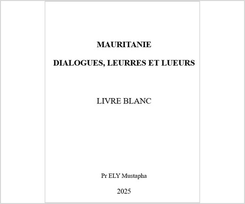 LIVRE BLANC : dialogues, leurres et lueurs. Par Pr ELY Mustaphav - DEDICACE