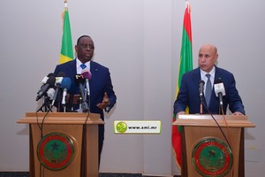 Les présidents mauritaniens et sénégalais donnent une conférence de presse