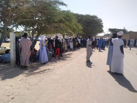 Nouadhibou : des propriétaires de bateaux CNM en sit-in devant la wilaya