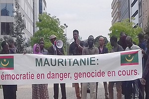 Bruxelles : des mauritaniens manifestent devant la Commission Européenne