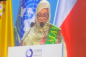 COP 25, Espagne : L'intervention de Mme Mariem BEKAYE, ministre de l'environnement 