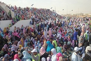 Présidentielle2019 : C’est dans un stade archi-comble de Mellah que le candidat Ould Boubacar annonce sa candidure