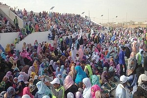 Présidentielle2019 : C’est dans un stade archi-comble de Mellah que le candidat Ould Boubacar annonce sa candidure